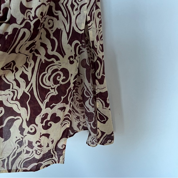 ALC Iris maxi abstract floral ornament print beach cover up midi dress - Picture 5 of 7